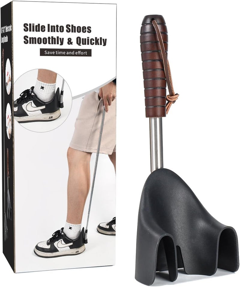 YEADMAL Shoe Horn Long Handle for Seniors-10-31 Telescopic Shoehorns For Men Pregnant Woman Gifts Elderly Dad - Image 1
